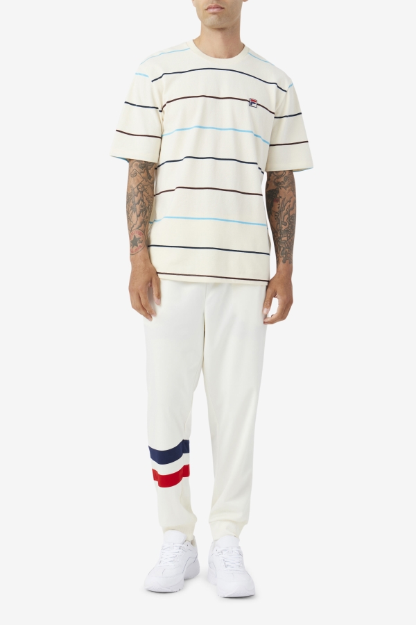 Egret-Teal-Brown Stone Fila Thiago Crew