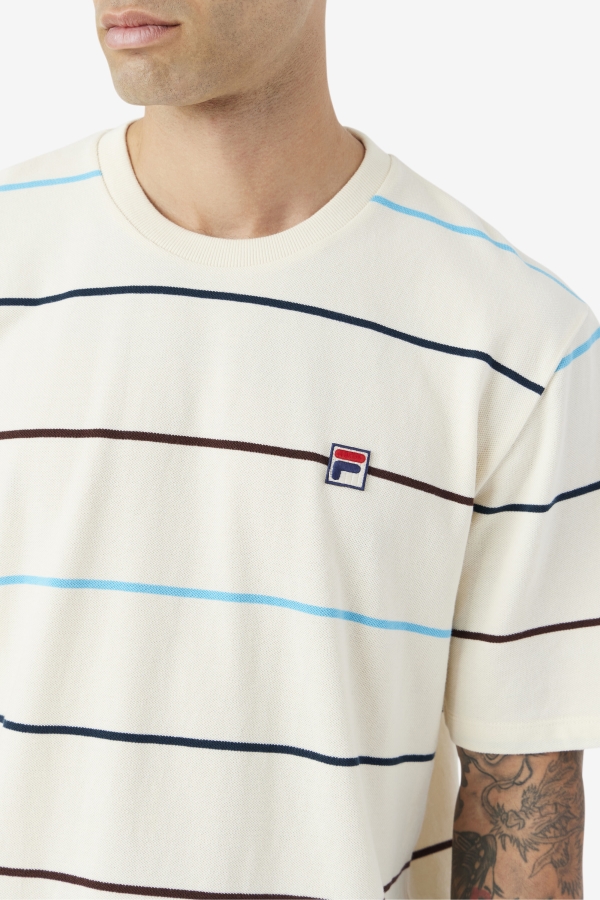 Egret-Teal-Brown Stone Fila Thiago Crew