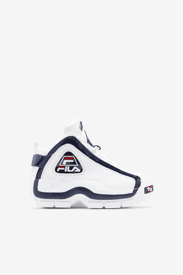 Fila White-Navy-Red Big Kids' Grant Hill 2 25th Anniversary Edition