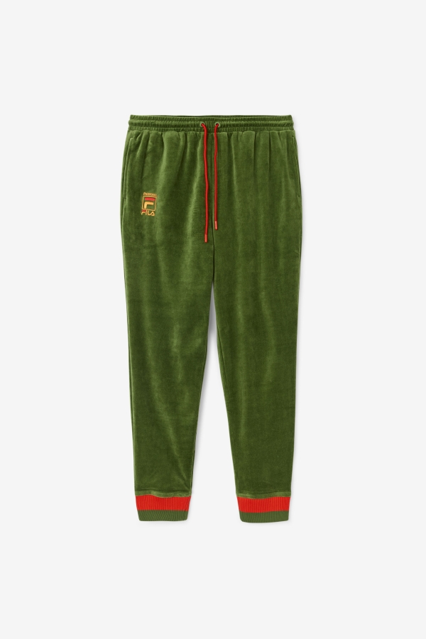 FILA X Paterson Velour Pant Douglas Fir-Poppy-Desert Sun Fila
