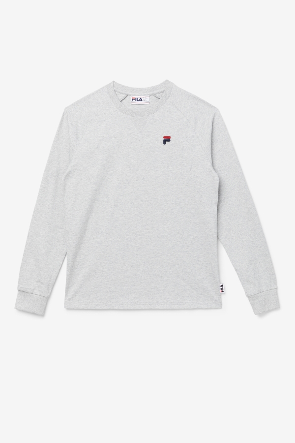 Flynn Long Sleeve Tee Fila Light Grey