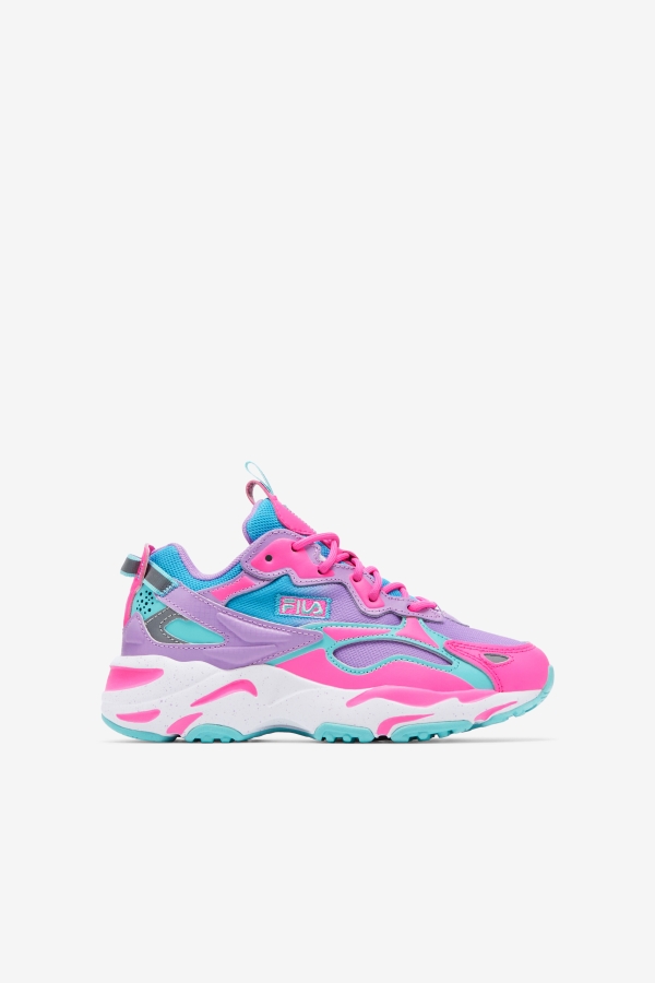 Big Kids' Ray Tracer Apex Blue-Sugar Plum-Crocus Petal Fila