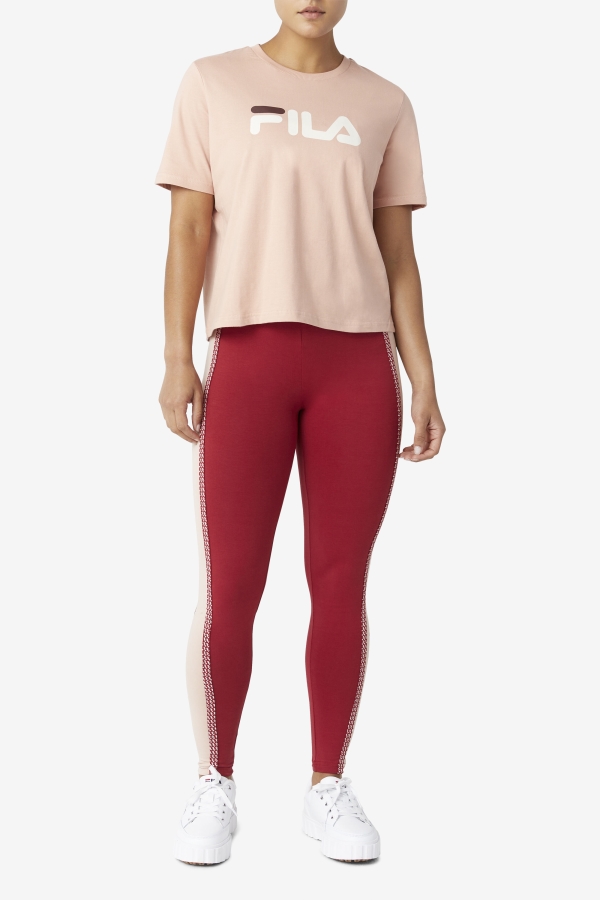 Fila miss eagle tee Rose-Turtle Dove-Mahaogany