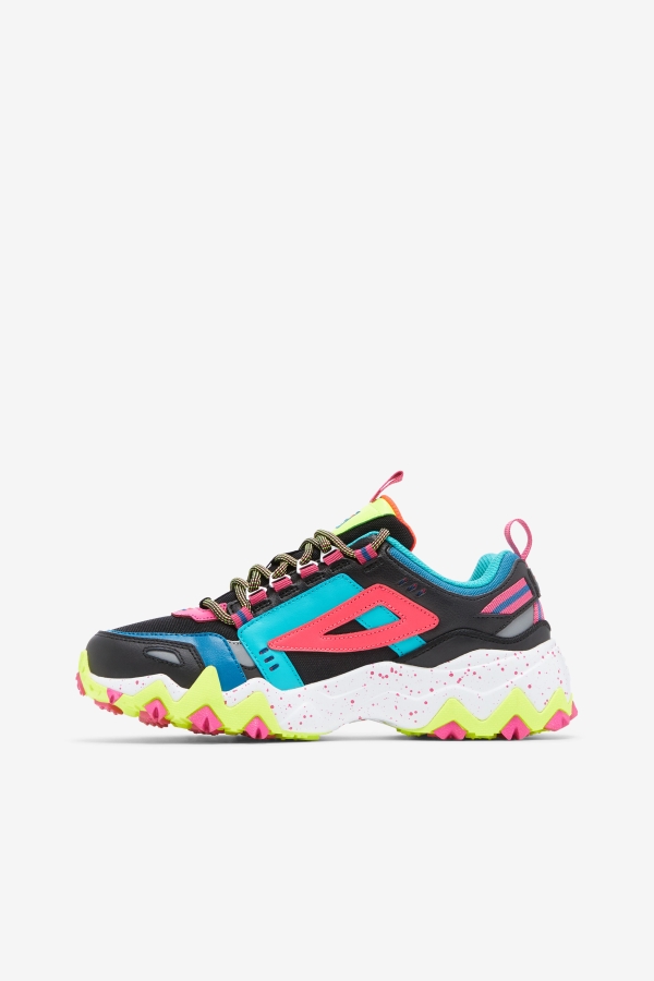 Women\'s Oakmont TR Black-Diva Pink-Yellow Fila