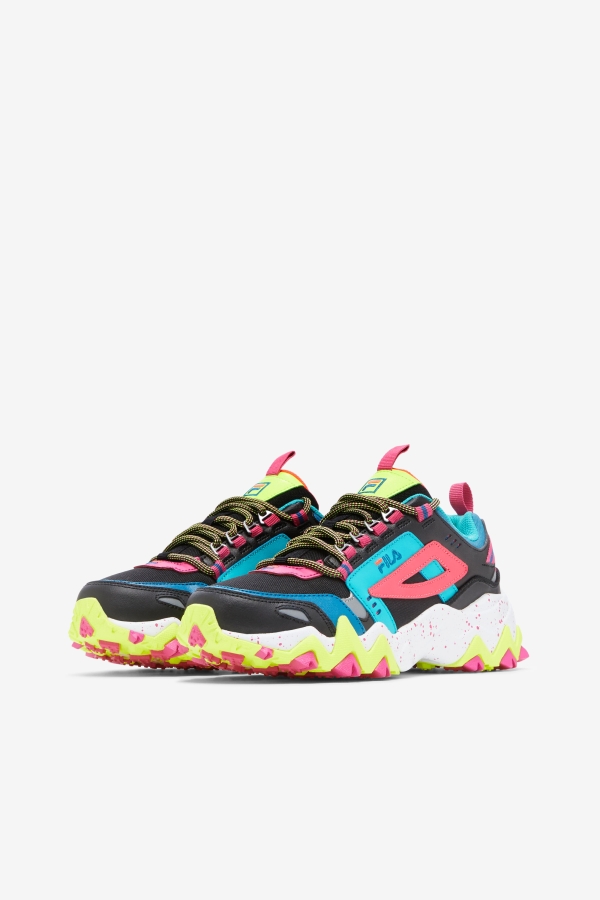 Women\'s Oakmont TR Black-Diva Pink-Yellow Fila