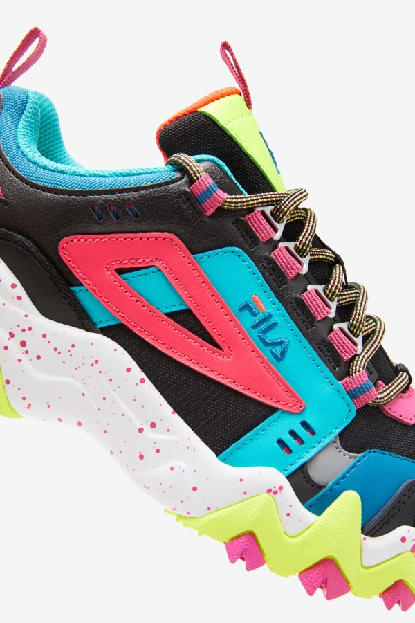 Women\'s Oakmont TR Black-Diva Pink-Yellow Fila