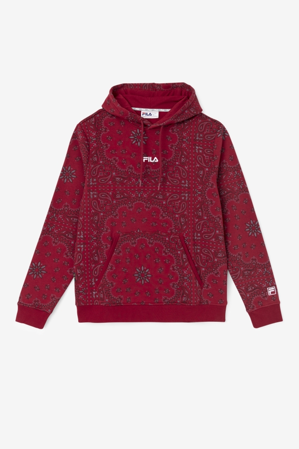 Rhubarb-Bandana Print Seneca Hoodie Fila