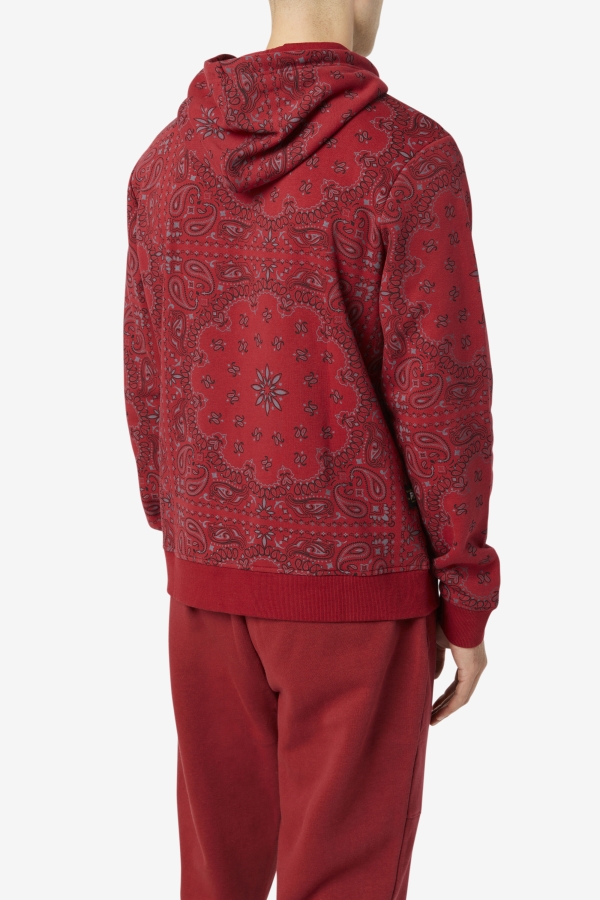 Rhubarb-Bandana Print Seneca Hoodie Fila