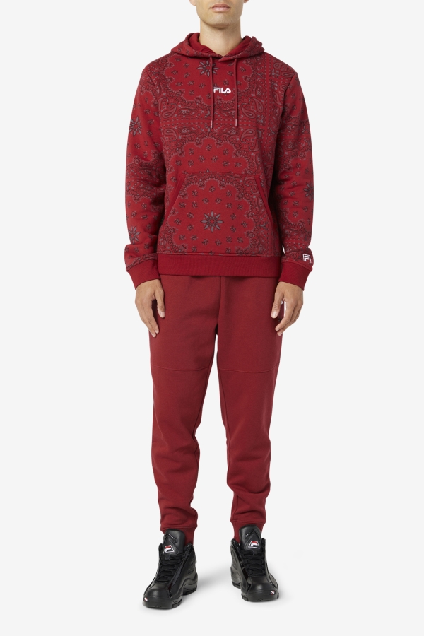 Rhubarb-Bandana Print Seneca Hoodie Fila