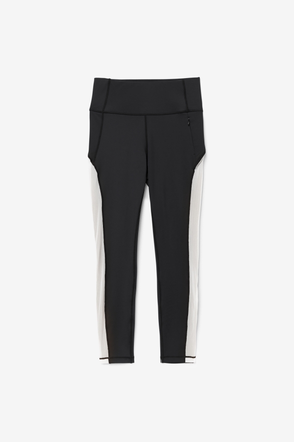 Fila Black-White Forza Contrast 7-8 Leggings
