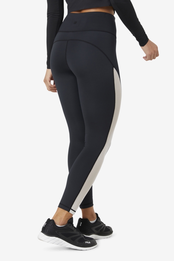 Fila Black-White Forza Contrast 7-8 Leggings