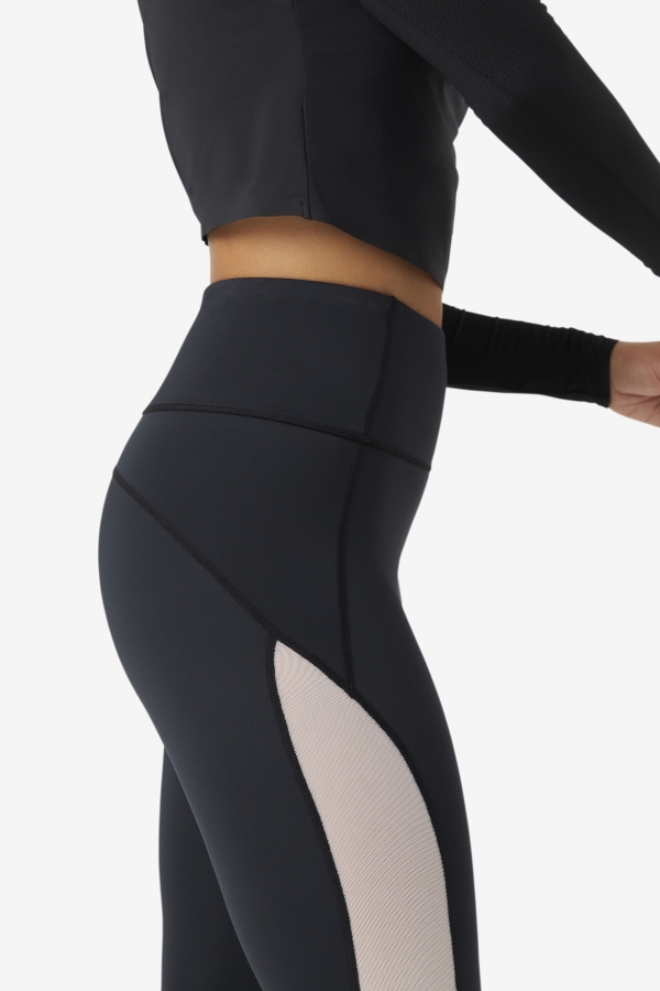 Fila Black-White Forza Contrast 7-8 Leggings