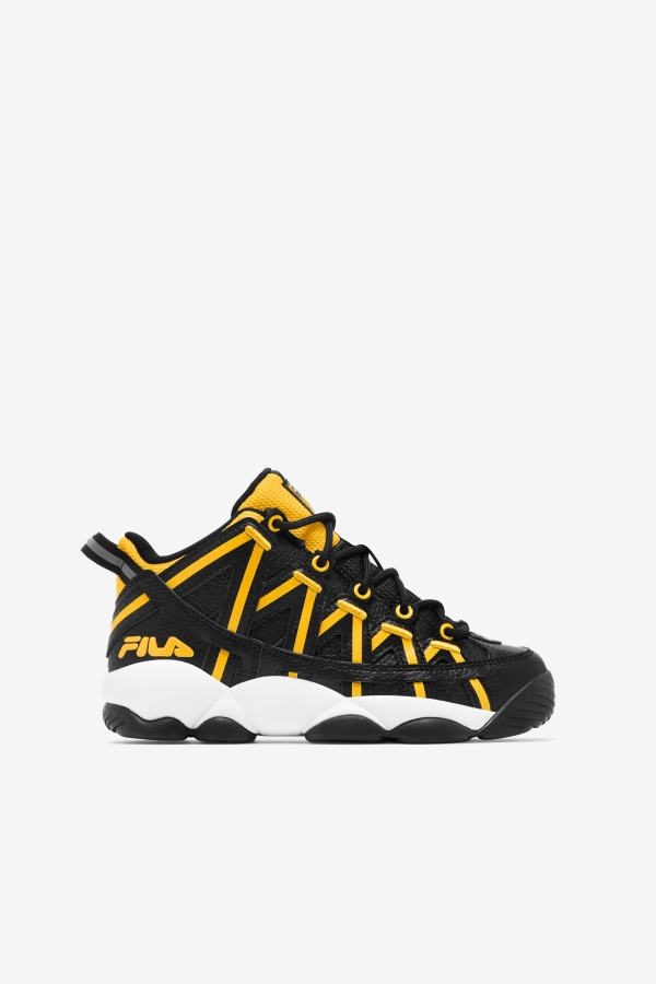 Fila Big Kids' Stackhouse Spaghetti Black-Lemon-White