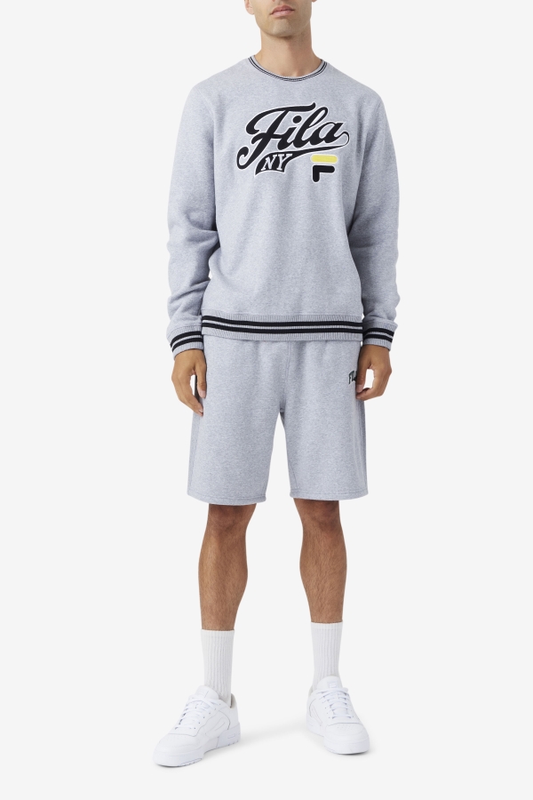 Light Grey Marl-Blue Spruce Fila Logan Short