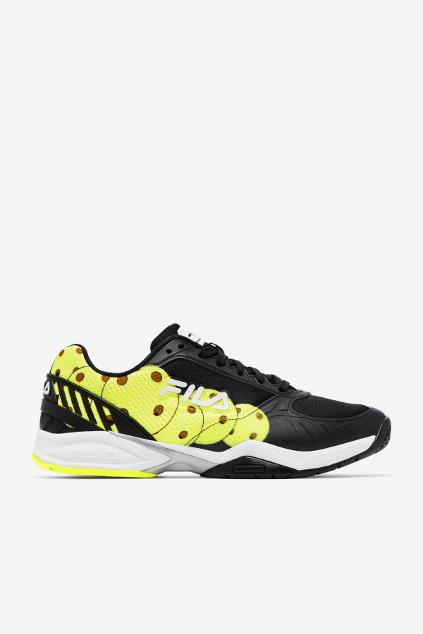 Black-White-Yellow Men's Volley Zone Fila