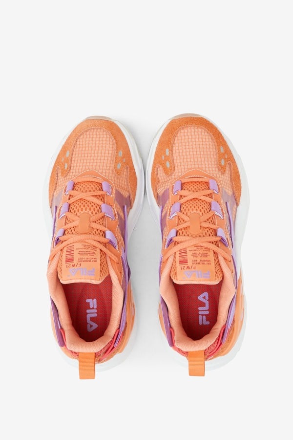Women\'s Ray Tracer Evo Orange-Cayenne-White Fila