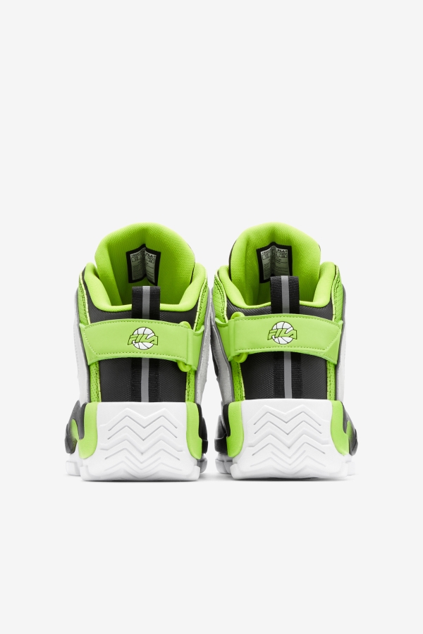 Men\'s Grant Hill 2 Fila White-Black-Acid Lime