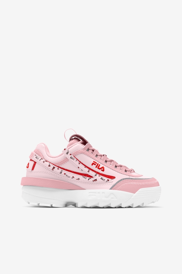 Fila Coral Blush-Pink-White Women's Disruptor 2 Exp