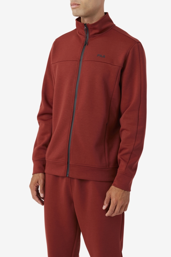 Gonal Zip Jacket Russet Brown-Black Fila