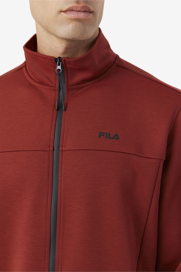 Gonal Zip Jacket Russet Brown-Black Fila