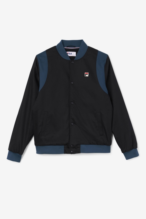 Black-Teal Cree Bomber Fila
