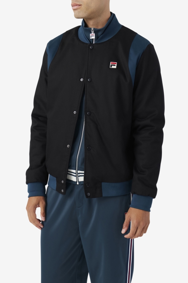 Black-Teal Cree Bomber Fila