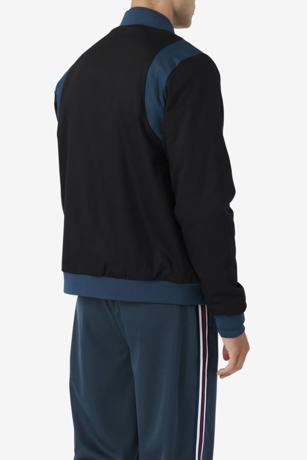 Black-Teal Cree Bomber Fila