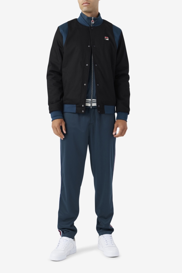 Black-Teal Cree Bomber Fila