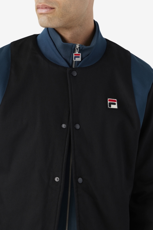 Black-Teal Cree Bomber Fila