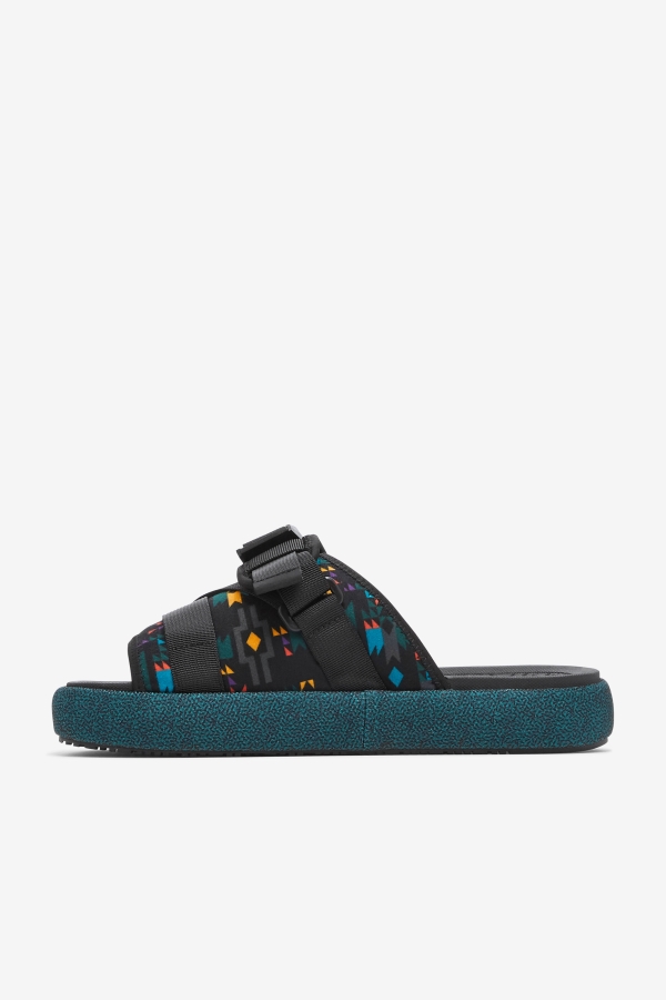 Black-June Bug-Saffron Fila Men\'s Atlas Slide