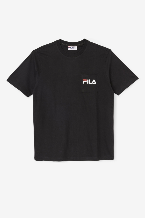 Fila Curtis Pocket Tee Black-White-June Bug