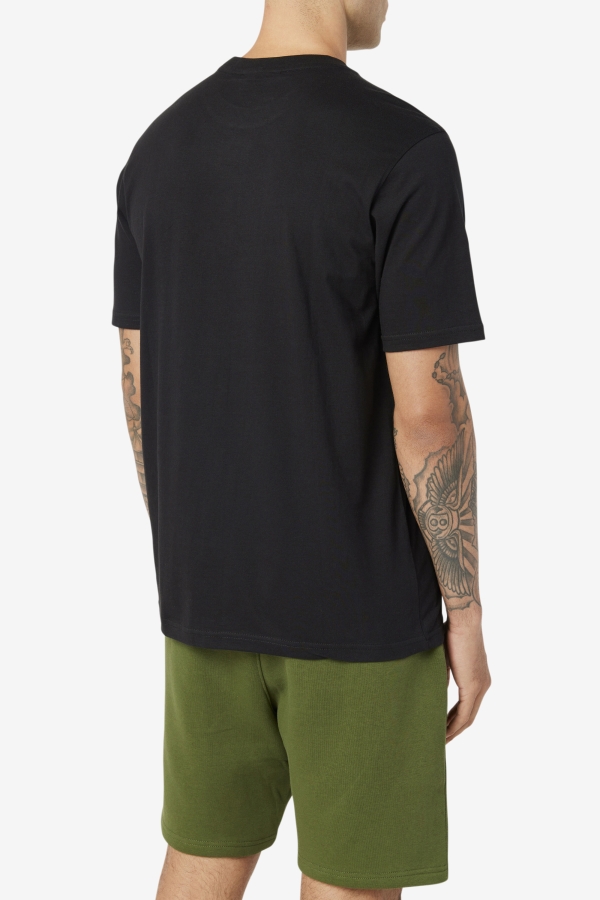 Fila Curtis Pocket Tee Black-White-June Bug