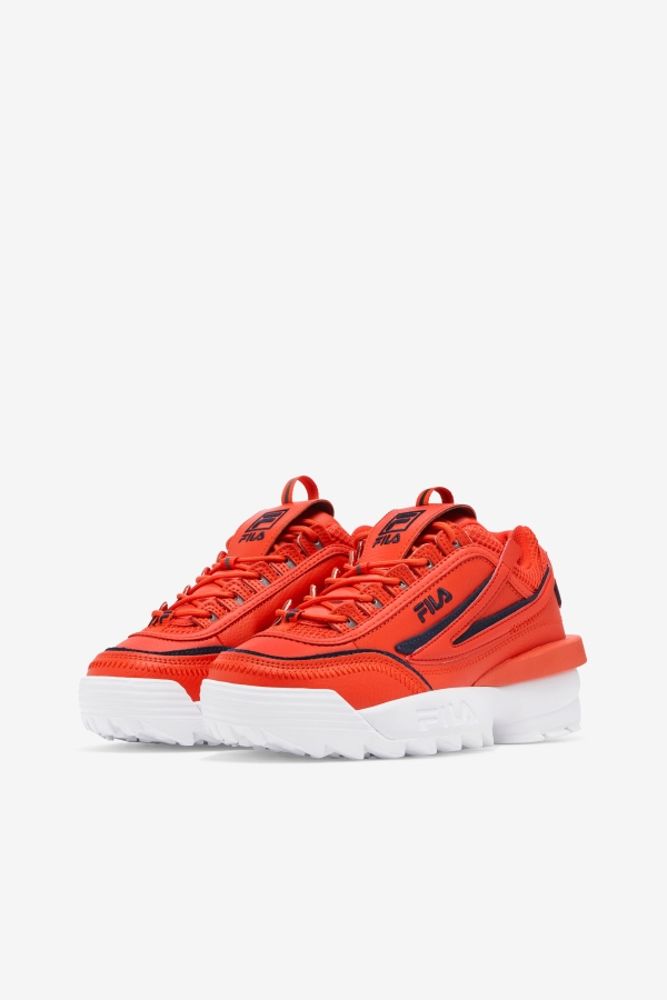 Women\'s Disruptor 2 Exp Fila Orange.Com-Navy-White