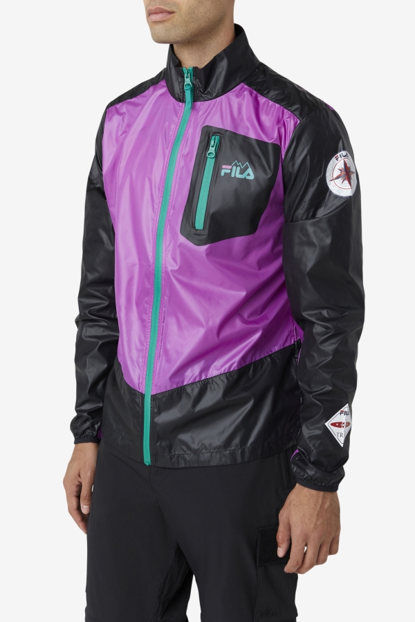 pinnacle jacket Fila Purple-Black-Green