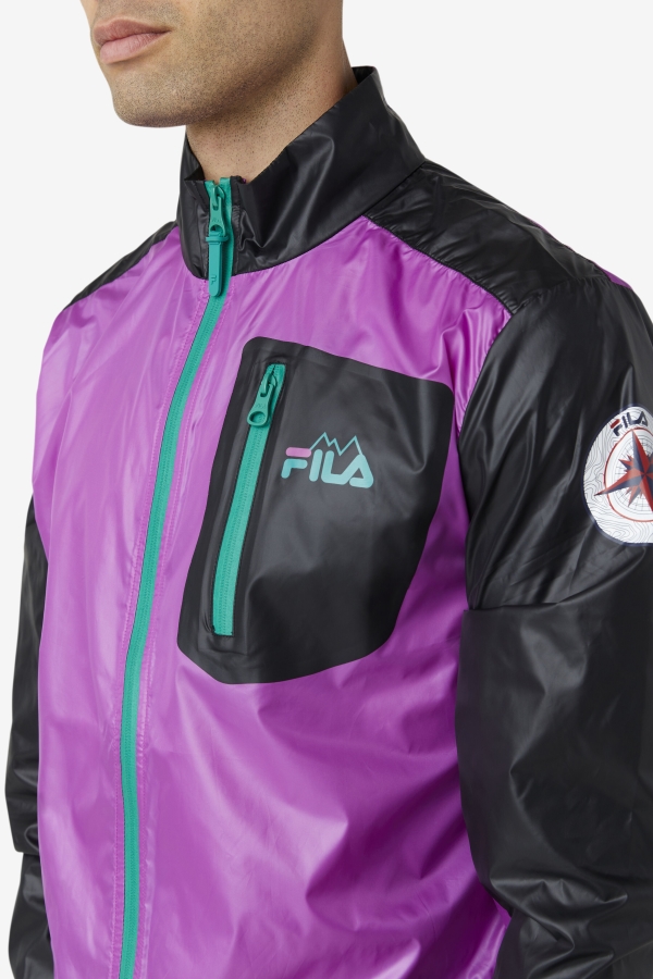 pinnacle jacket Fila Purple-Black-Green