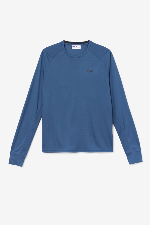 Fila Jazam Long Sleeve Crew Majolica Blue-Black