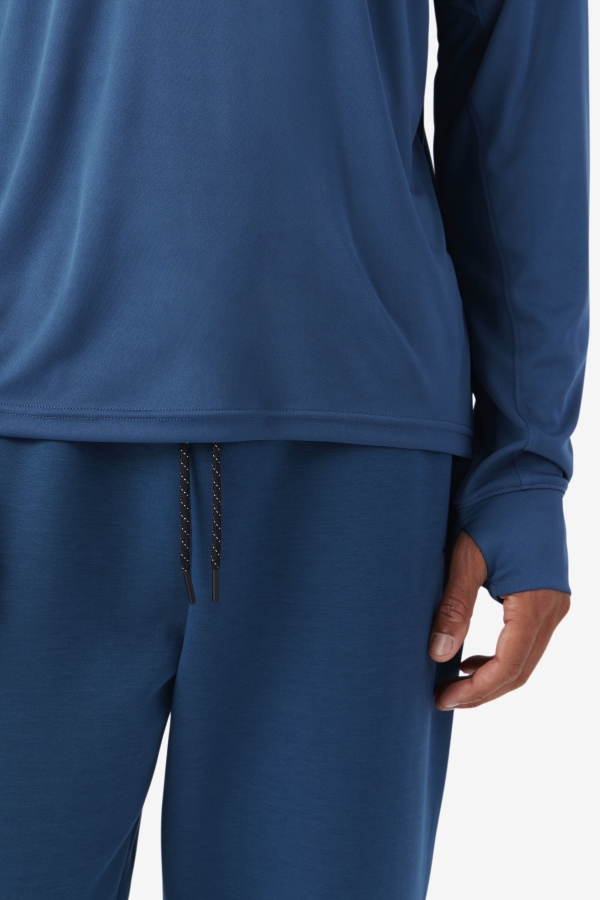 Fila Jazam Long Sleeve Crew Majolica Blue-Black