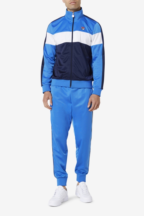 Strong Blue-Navy-White Assembly Track Jacket Fila