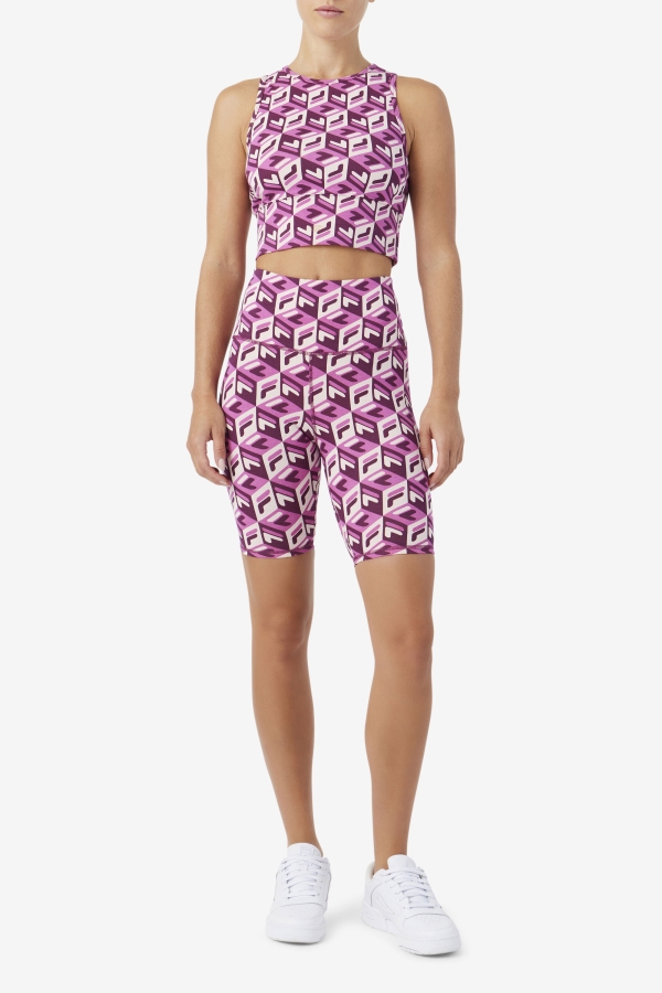 Rouge-Potpourri-Grape Wine Fila Ainhoa Bike Short
