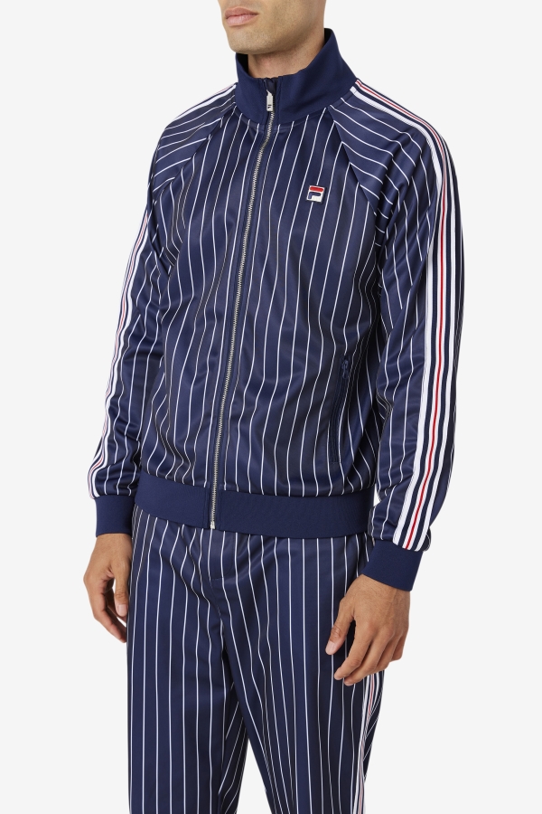 Fila Mitch Track Jacket Peacoat-White