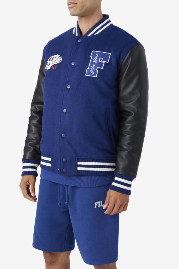 Fila Josh Varsity Jacket Blue-Black