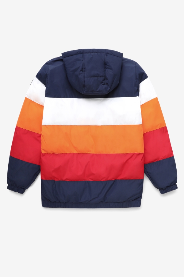 giovanni puffa jacket Fila Peacoat-White-Sun Orange-Red