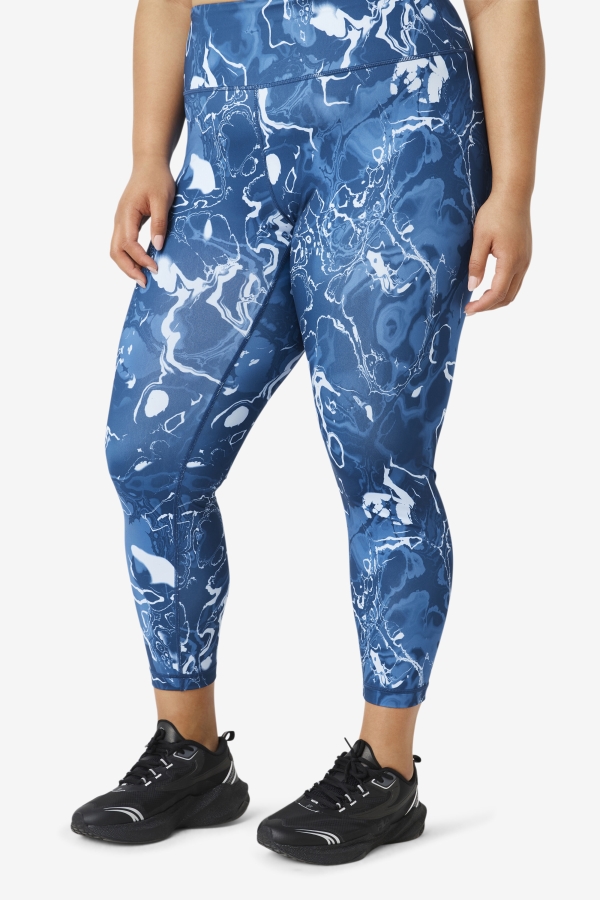 Forza Sleek 7-8 Leggings Navy Marble Fila