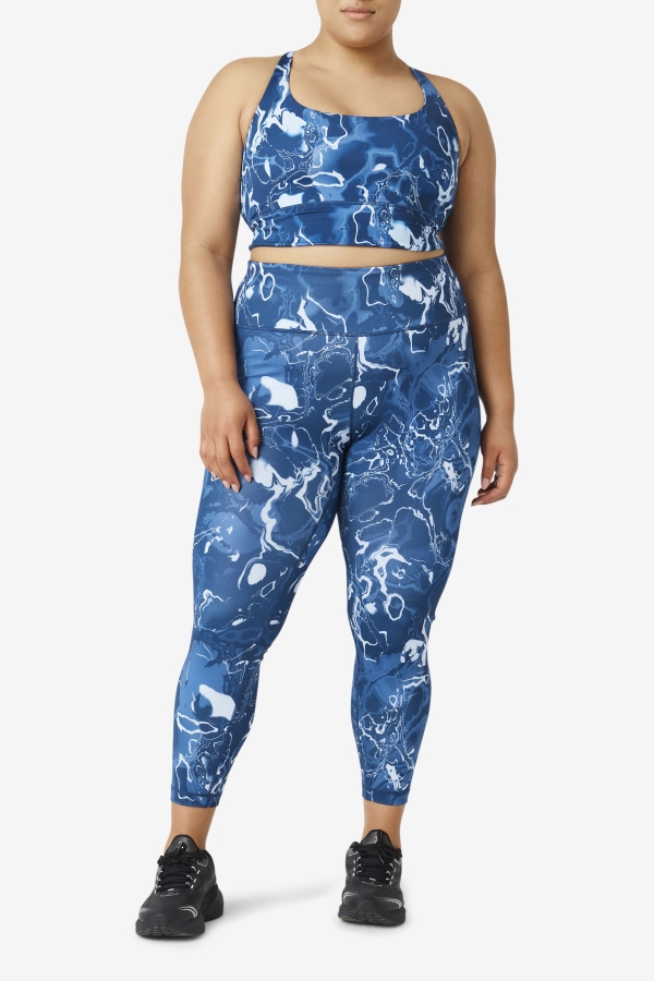 Forza Sleek 7-8 Leggings Navy Marble Fila
