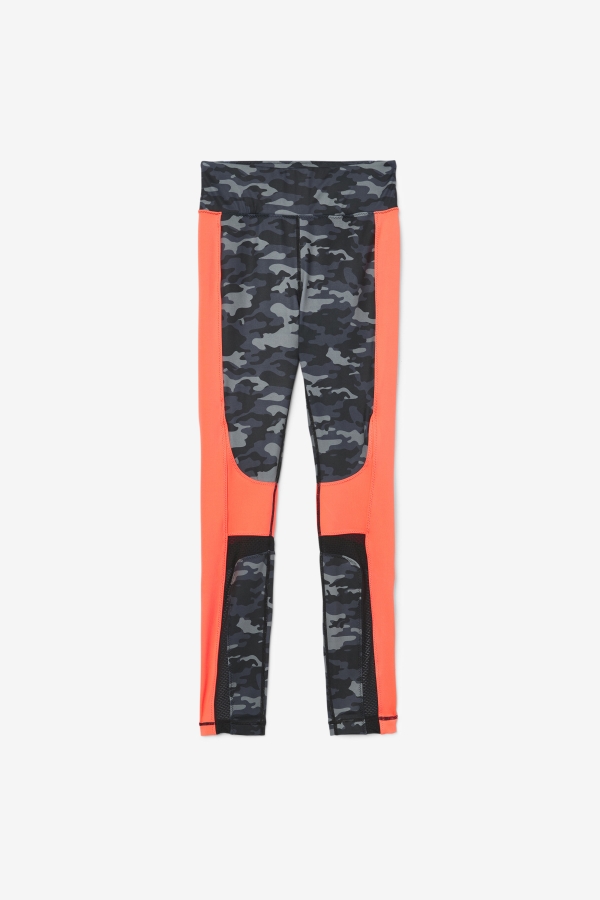 Forza Color Blocked Legging Fila Dark Camo-Coral-Black