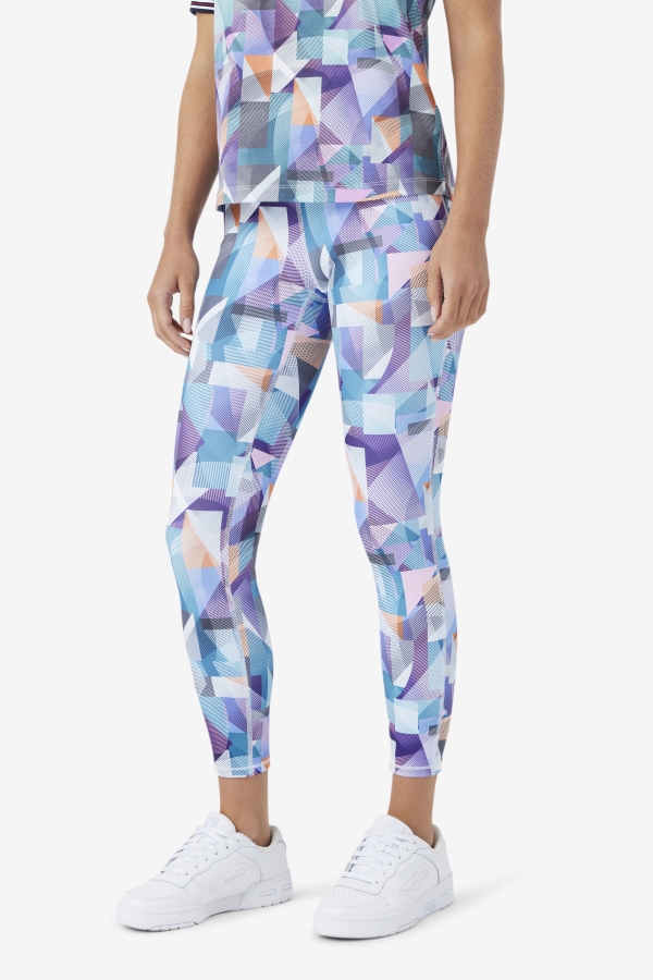 Keyla 7-8 Tight Geoprint-Blue Fila