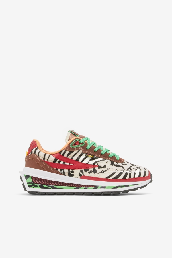 Sequoia-Red-Seedpearl Fila Women's Renno Zero Animal