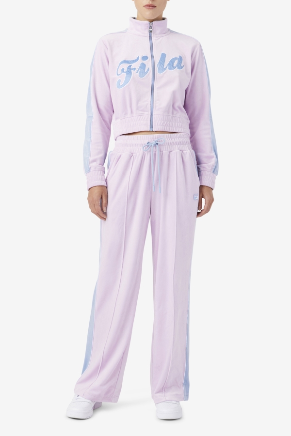 Fila Valery Velour Pant Orchid-Blue-White
