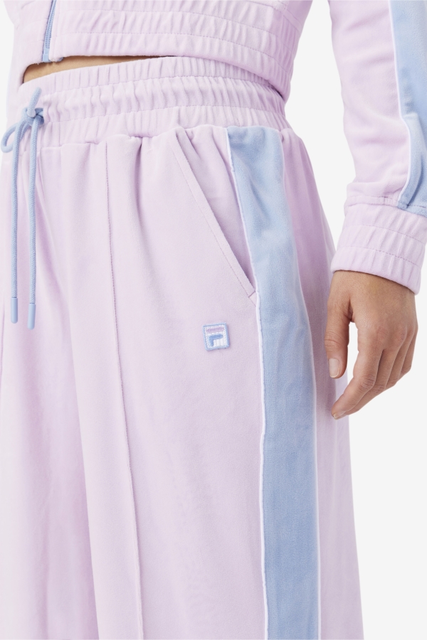 Fila Valery Velour Pant Orchid-Blue-White