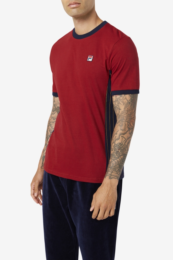 Rhubarb-Peacoat-Golden Glow Warner Tee Fila